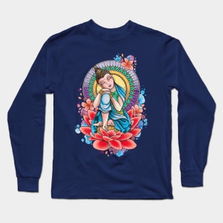 Peaceful Buddha Design by Lorna Laine Long Sleeve T-Shirt